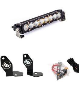 Baja Designs S8 10in Hood Mount Light Bar Kit Clear For Polaris RZR Pro R 22-23