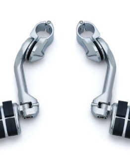 Kuryakyn Tour-Tech Cruise 6in Arm with Dually Pegs Chrome 1-1/4in Clamp