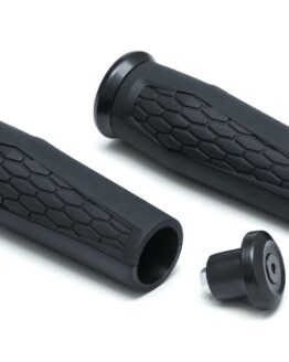 Kuryakyn Hex Grips Black 7/8in Universal Motorcycle Hand Grips