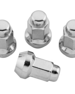 QuadBoss Chrome Lug Nuts 10x1.25 14mm OD Set of 4