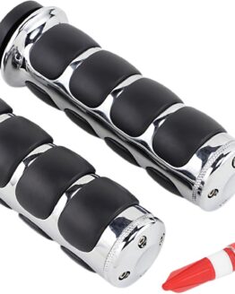 Kuryakyn Premium ISO Grips Chrome Throttle-By-Wire Without Throttle Boss