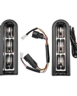 Letric Lighting Saddlebag Filler Support LED Lights - Black