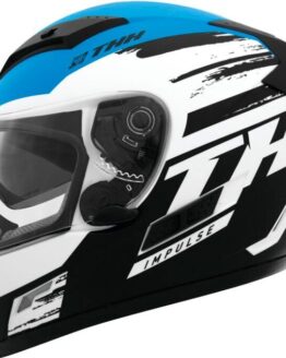 THH TS-80 Impulse Full Face Helmet Black/Blue XL