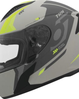 THH T810S Hayate Full Face Helmet Grey/Yellow 2XL