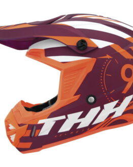 THH T730X Twister Youth Helmet Purple/Orange Small