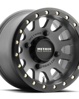 Method MR401 15x7 Titanium UTV Beadlock Wheel 4x156 with Black Ring
