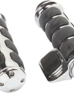 Kuryakyn Premium ISO Grip w/ Contoured Throttle Boss Chrome