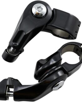 Kuryakyn Tour Tech 6in Back Arms w/ Clamps Black No Pegs