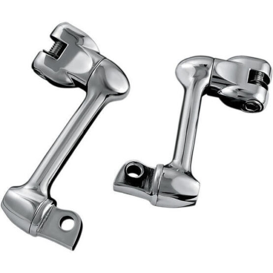 4in Adjustable Lockable Offsets With Male Mount Adapter Chrome