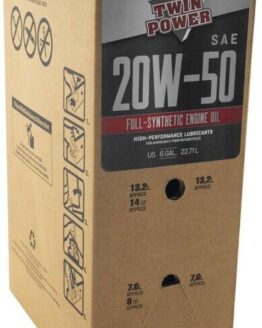 Twin Power 20W50 Synthetic Oil 6 Gallon Bag‑In‑Box