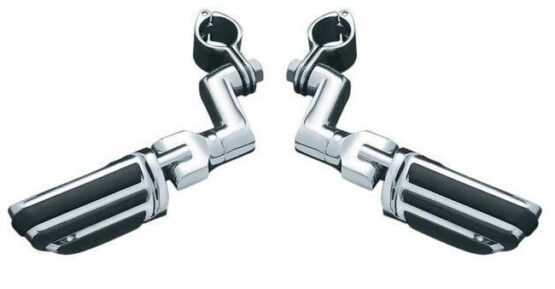 Pilot Pegs With Offset Mounts 1-1/4inch Clamps Chrome