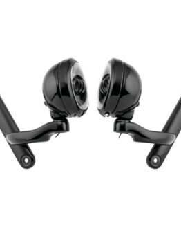 Letric Lighting 4.5in Black/Black LED Passing Lamps