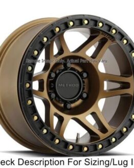 Method MR106 Beadlock 17x9 Bronze Wheel 8x6.5 (8x165.1)