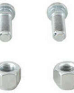 QuadBoss Front Wheel Stud & Nut Kit Black Fits 15-22 Yamaha YXC700 Viking VI