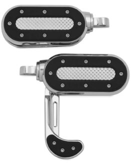 Heavy Industry Switchblade Footpegs With Adapter - Chrome