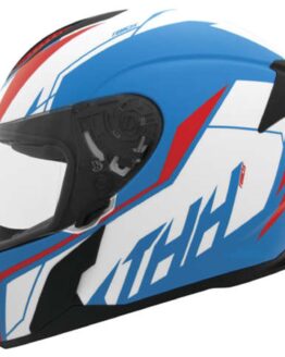 THH T810S Turbo Full Face Helmet Blue/Red Large