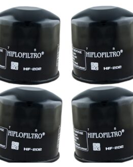 HF202 Oil Filter - Black - 4 Pack