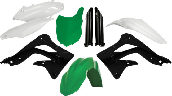 Full Plastic Kit - Black/Green/White Factory