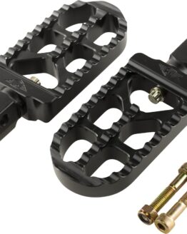 Joker Machine Serrated Passenger Footpegs Black For Indian Scout