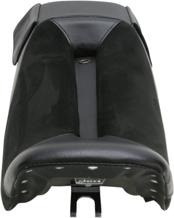 Adventure Track Stitched Suede 2-Up Seat - Black - Image 2