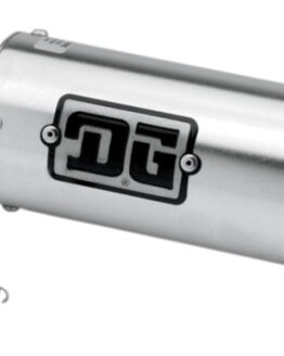 Universal Slip On "R" Series Exhaust Muffler - 4" Round w/ 1-1/2" Inlet