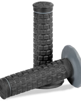 Pillow Top Lite Motorcycle Grips Black/Grey/Black
