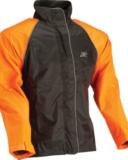 Z1R Women's Waterproof Rain Jacket Black/Orange Medium