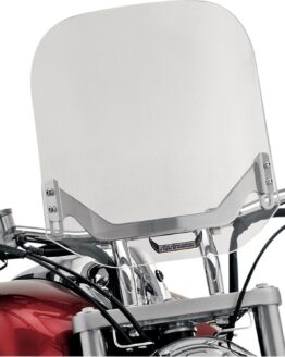 Billet Series Handlebar Mount Bullet Windshield 15" Clear