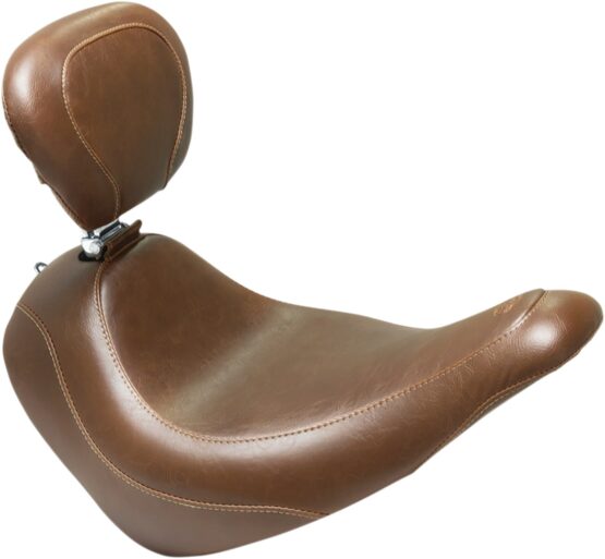 Tripper Smooth  Wide Brown Solo Seat w/Backrest