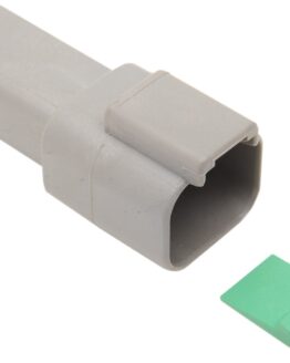 Grey 2 Pin Receptacle - Replaces DEUTSCH DT Style & H-D 72122-94GY