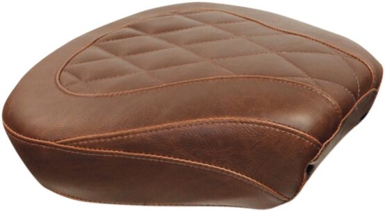 Tripper Diamond Synthetic Leather Wide Brown Pillion Pad