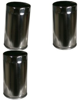 HF173C Oil Filter - Chrome - 3 Pack
