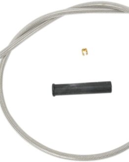 Drag Specialties Stainless Braided Idle Cable 52in For Harley-Davidson