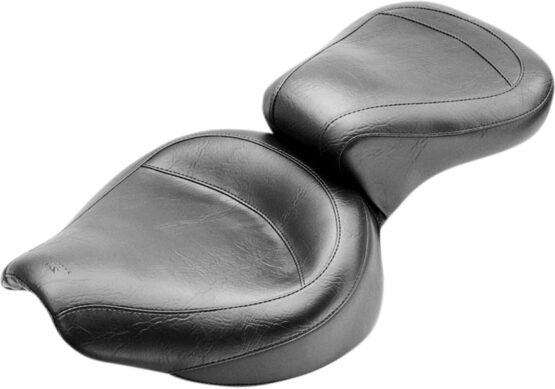 Smooth Vinyl 2-Up Seat - Black