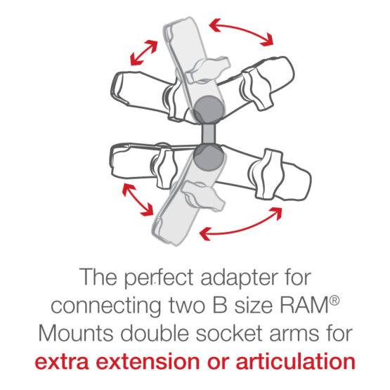 Double Ball Adapter - 1" B Size - Image 3