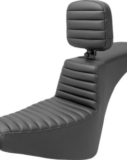 Saddlemen Step-Up Tour Seat Backrest Tuck-n-Roll Black For FXBB/FXST 2018-2024