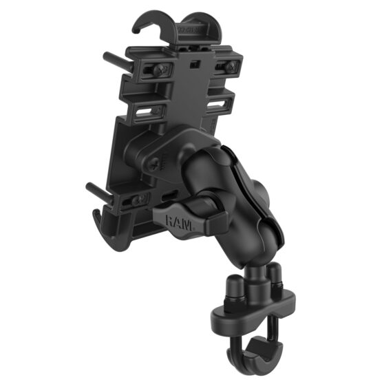 Quick-Grip Phone Mount with Handlebar U-Bolt Base - Short - Image 3