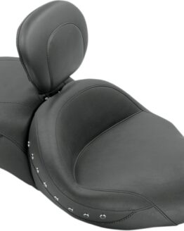 Super Touring Studded Vinyl 2-Up Seat Backward w/Backrest