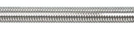 Goodridge 18in Universal Stainless Brake Line Clear/Silver