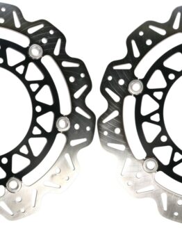 VEE Style Brake Rotors - Black Center Front Set