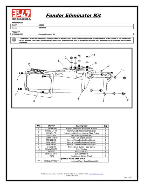 Fender Eliminator Kit - Image 2