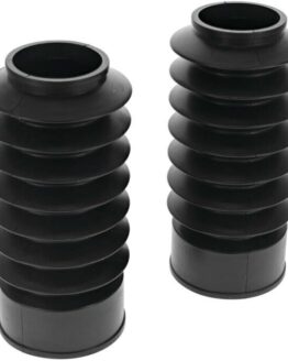 Biker's Choice 49mm Black Short Rubber Fork Boots Pair