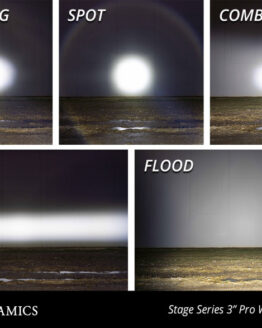 SS3 LED Pod Pro - Yellow Flood Standard (Pair)