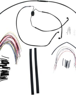 Extended Black Control Cable Kit For Baggers - 15" tall bars (non-ABS)