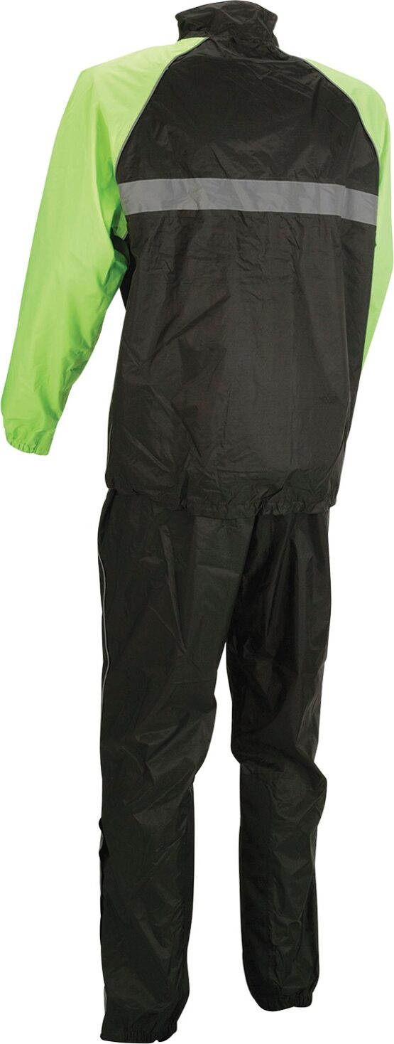 2-Piece Rain Suit Large Black/Hi-Viz - Image 2