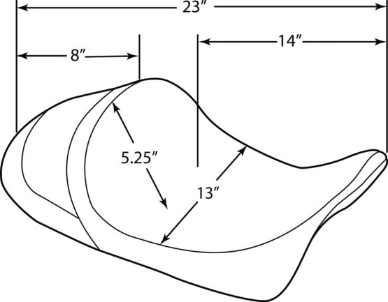 Smooth Vinyl EZ-On Solo Seat Low & Forward - Image 2