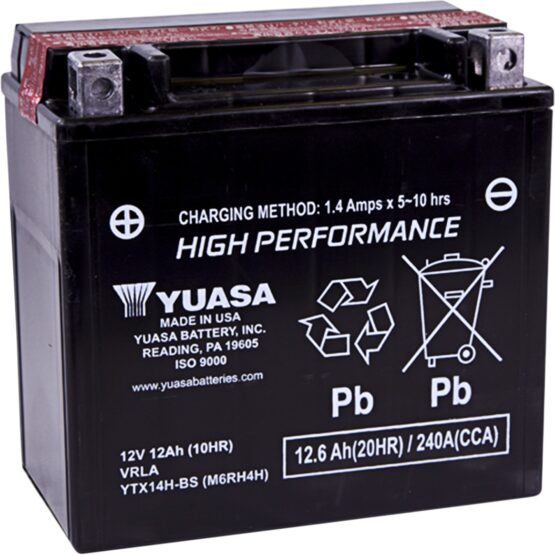 YTX14H-BS High Performance AGM Maintenance Free Battery