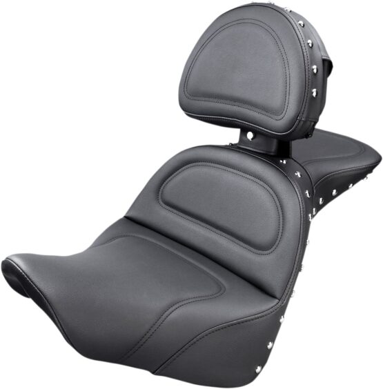 Explorer Stitched Studded 2-Up Seat Gel w/Backrest