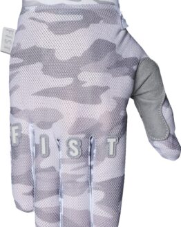 FIST Breezer Snow Camo Gloves Gray/Off-White Men's XS