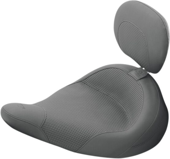 Plain Vinyl Solo Seat w/Backrest - Image 2